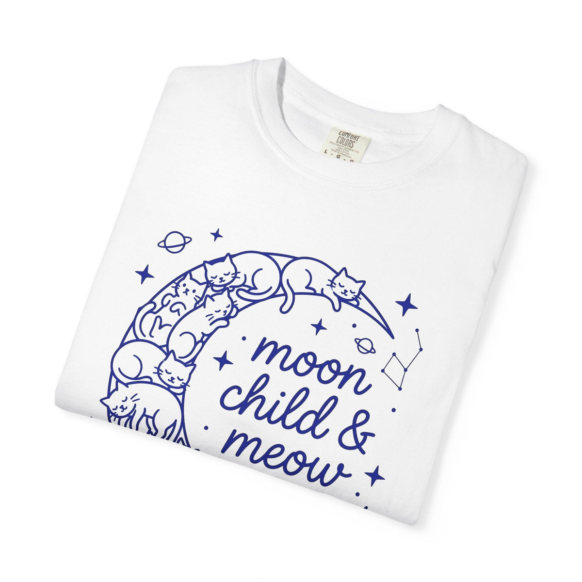 Moon Kittens Shirt Cat Zodiac Unisex Gift Sketch Tee Kitten product image 5