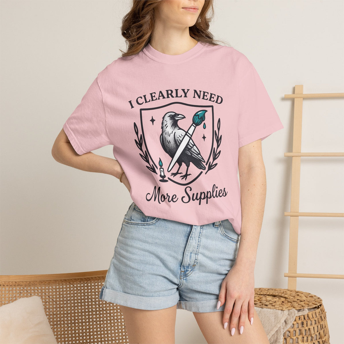 Carrion Bird Paintbrush Shirt Funny Painting Unisex Gift product image 12