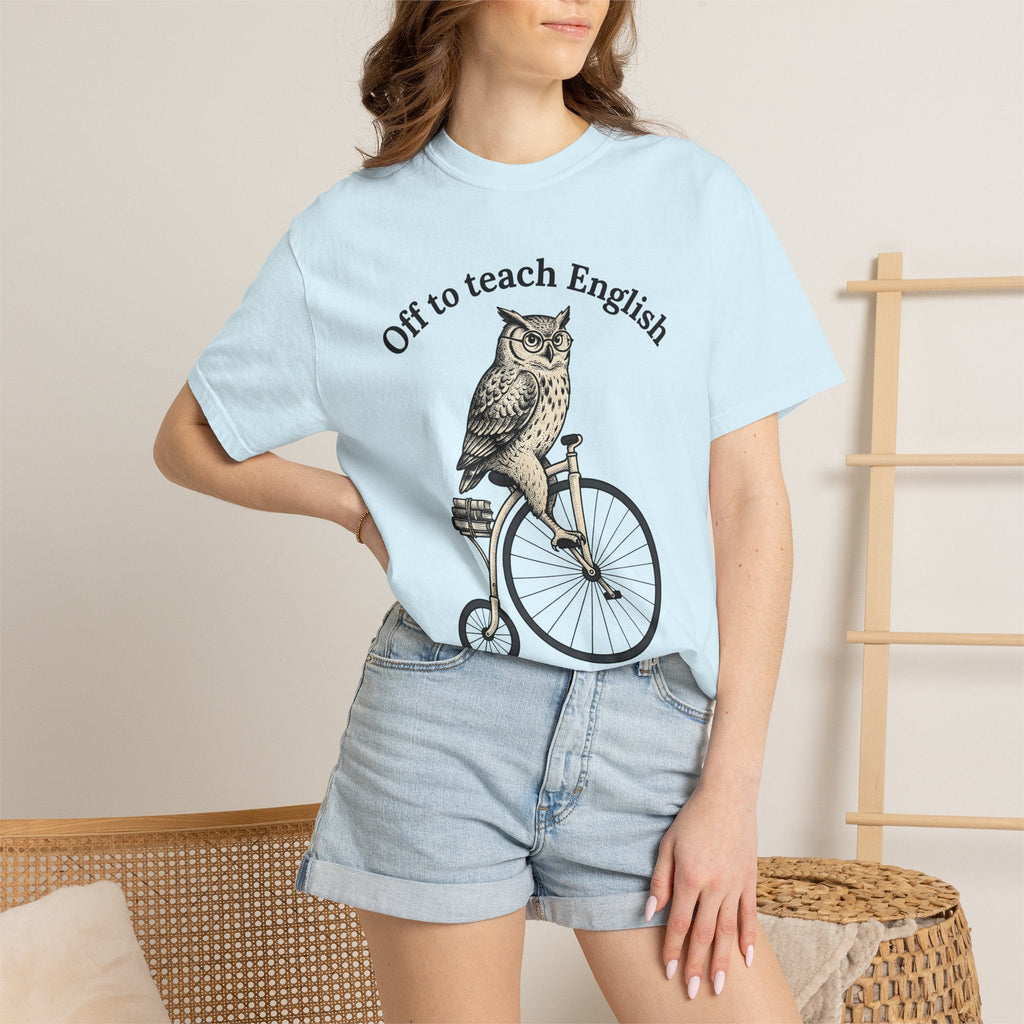 Owl Cycling Shirt Teachers Schooling Unisex Gift Antique product image 9
