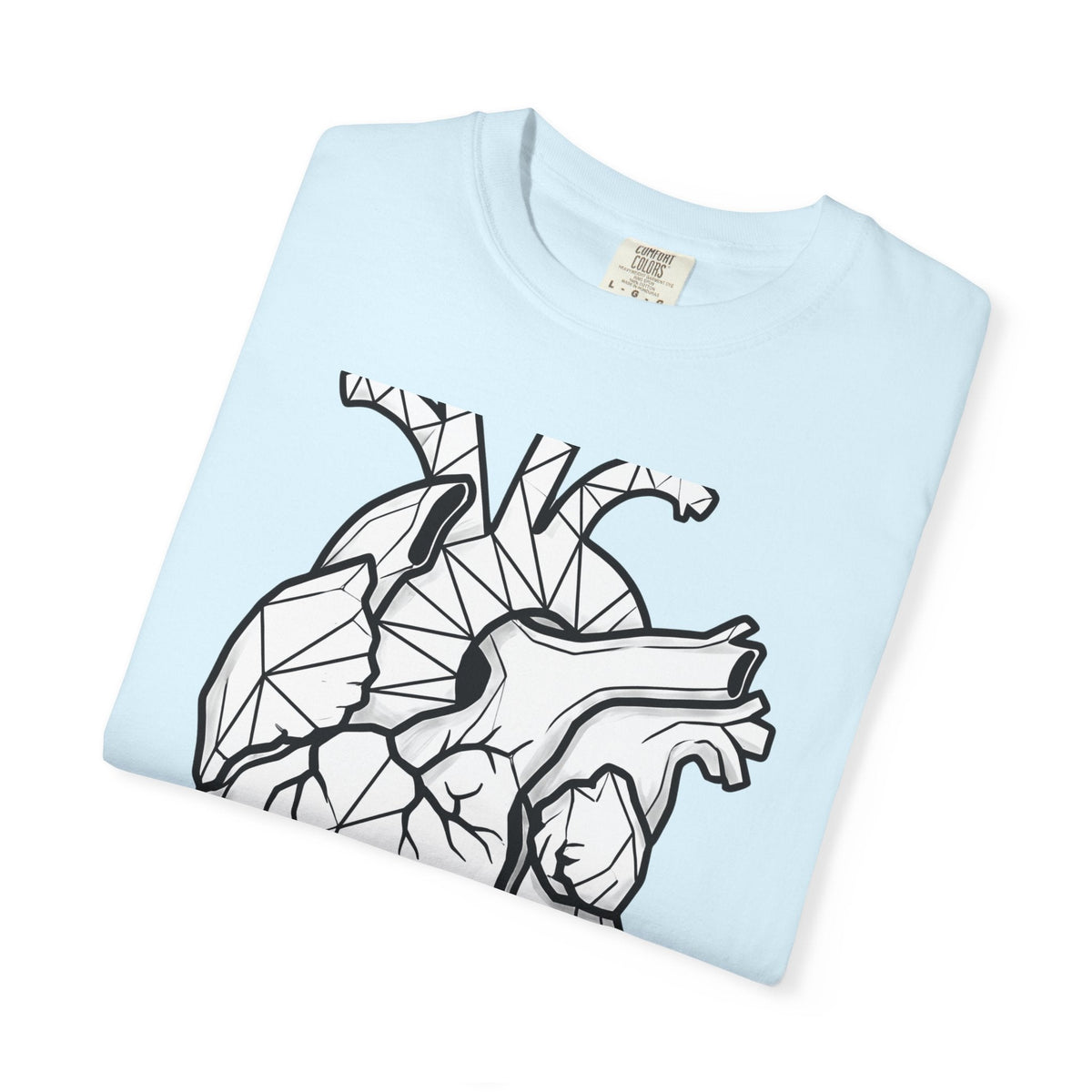 Angular Heart Shirt Boho Chic Ink Gift Women Sketch Tee product image 8