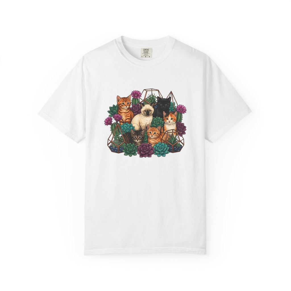 Cats Cluster Shirt Cat Bouquet Gift Women Leafy Tee Kittens product image 1