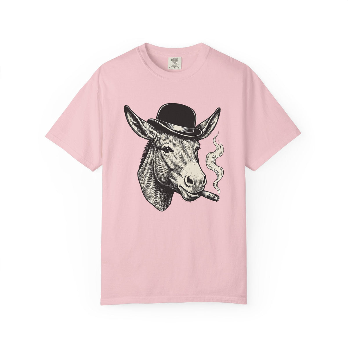 Donkey Hat Shirt Animal Humor Unisex Gift Vintage Tee Burro T-Shirt Pet Fan