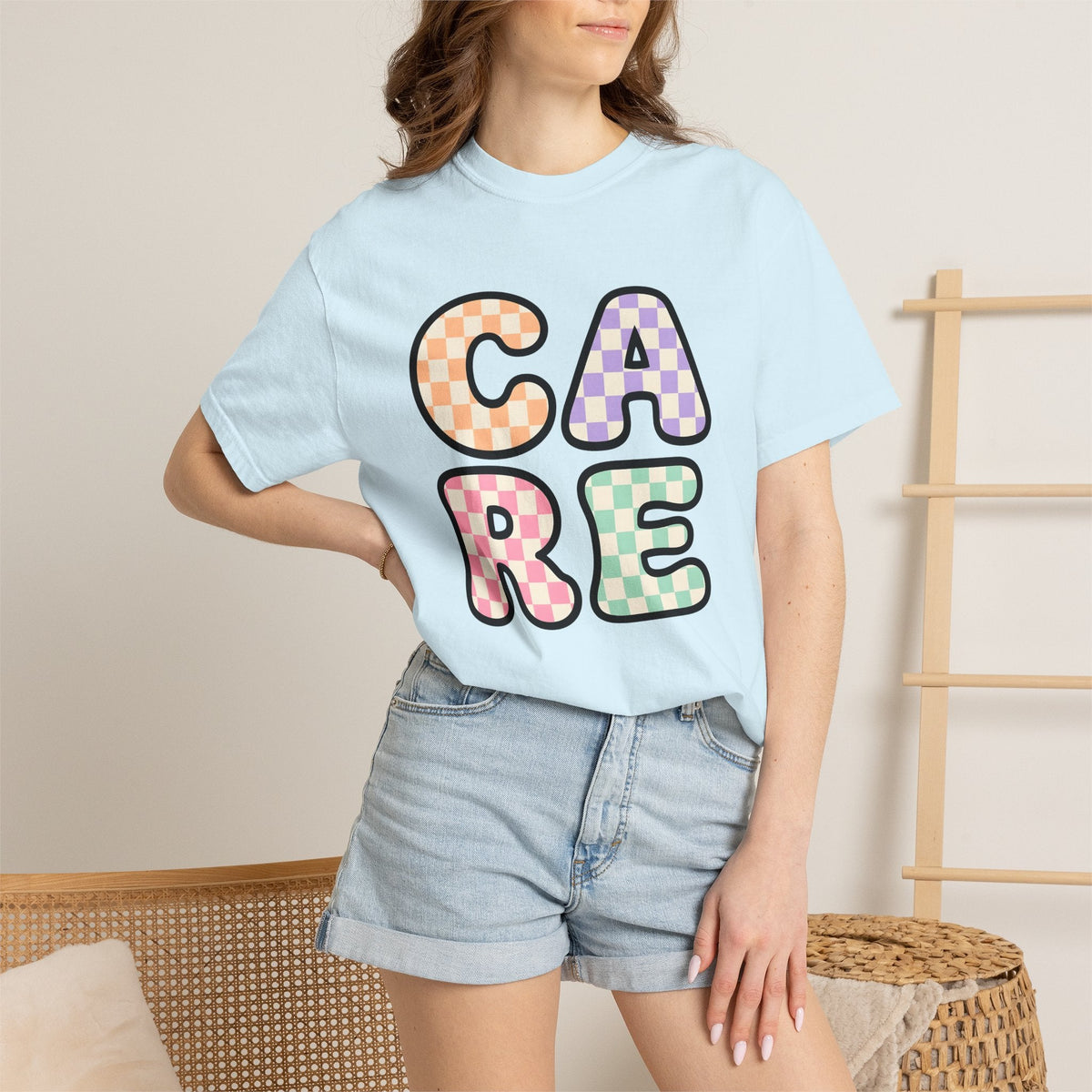 Checkered Lettering Shirt Nurses Education Unisex Gift Fun product image 9