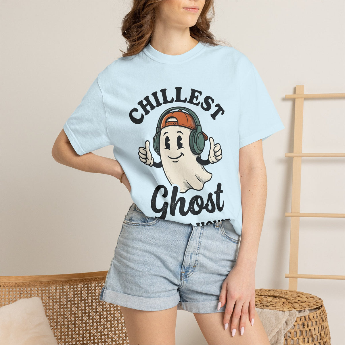 Ghost Clipart Shirt Halloween Joke Unisex Gift Retro Tee product image 9