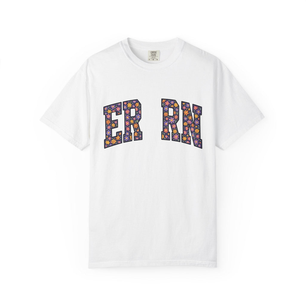 Flower Monogram Shirt Nurses Gratitude Unisex Gift Strong product image 1