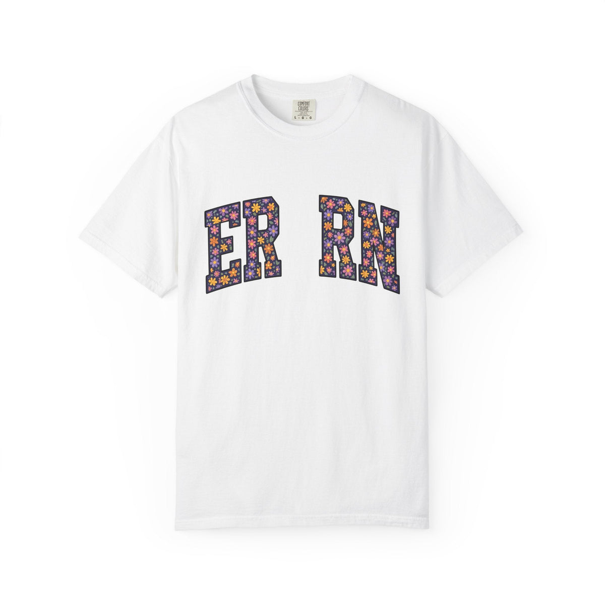 Flower Monogram Shirt Nurses Gratitude Unisex Gift Strong product image 1