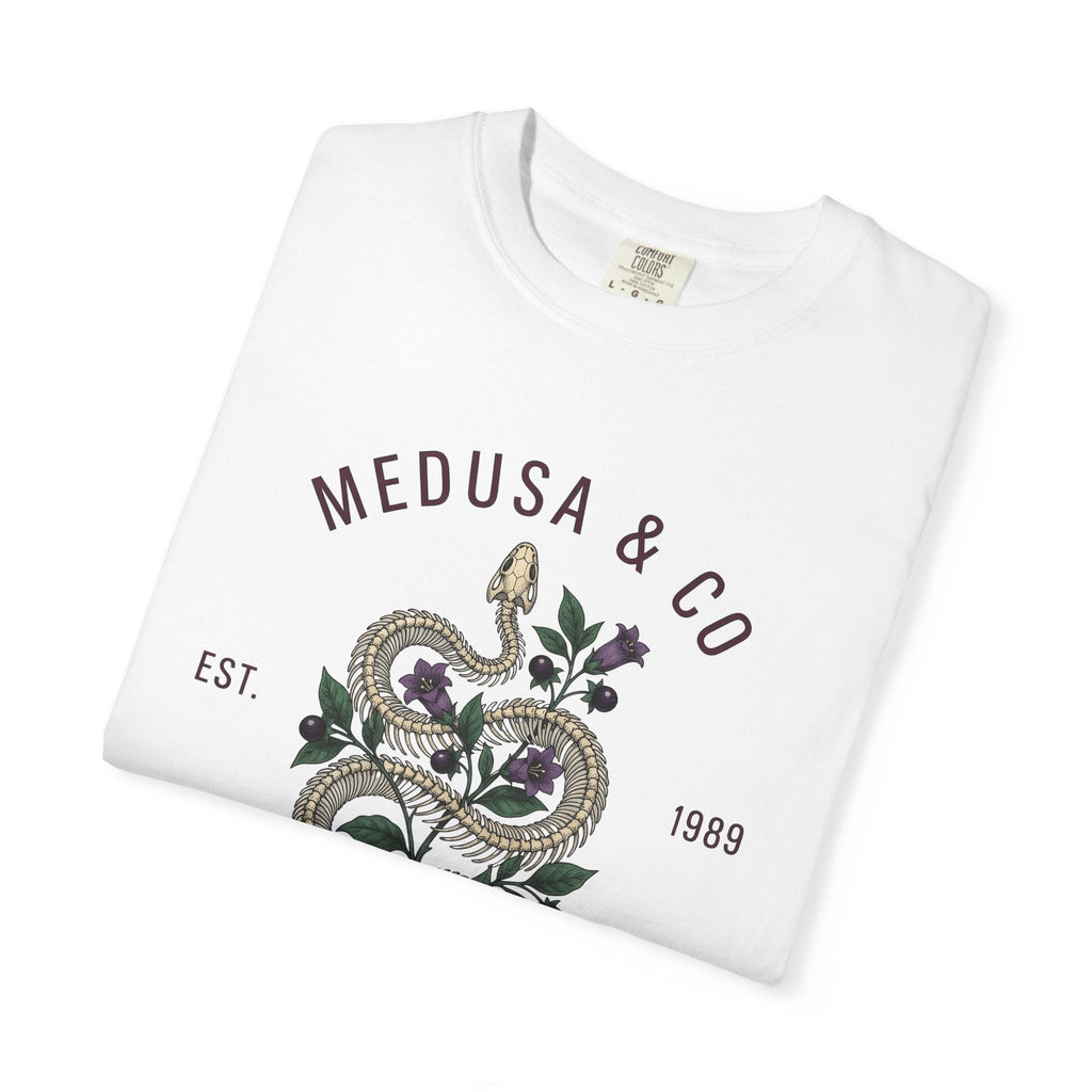 Snake Floral Shirt Gothic Nature Unisex Gift Botanical Tee product image 5
