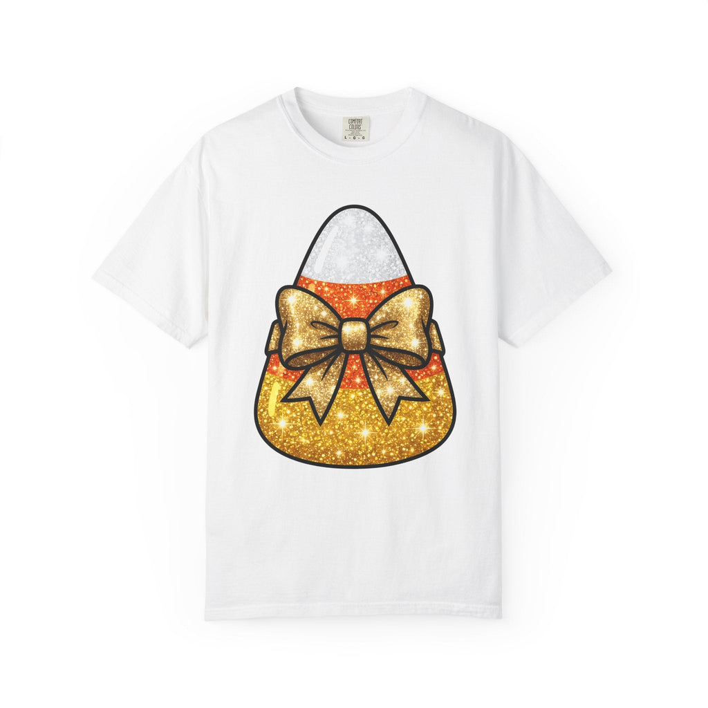 Candy Corn Shirt Halloween Treats Unisex Gift Shimmer Tee product image 1
