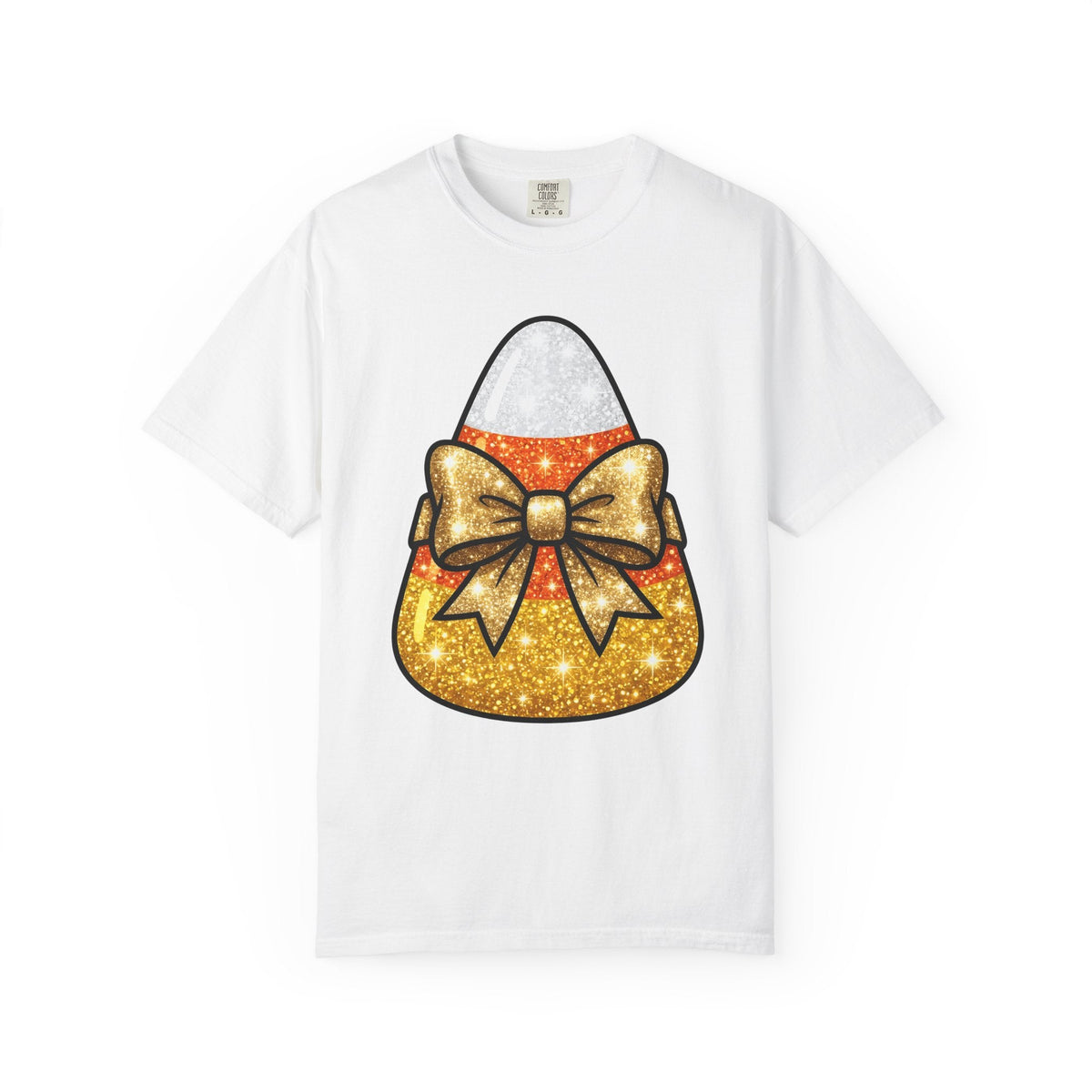 Candy Corn Shirt Halloween Treats Unisex Gift Shimmer Tee product image 1