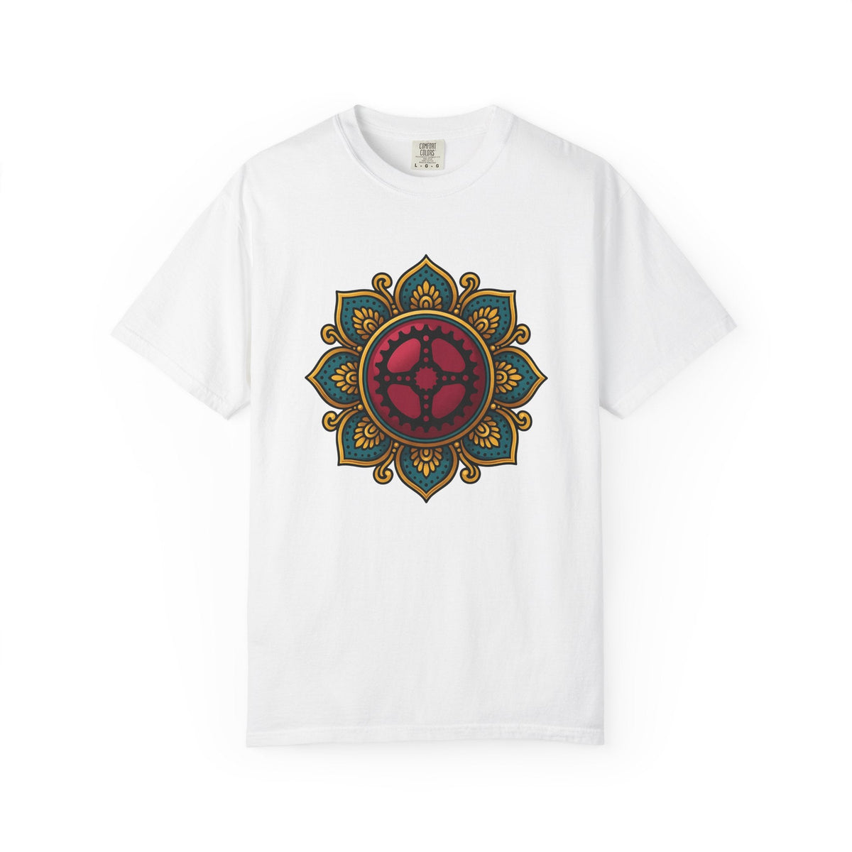 Bike Gear Mandala Shirt Sports Cycling Unisex Gift Boho Tee product image 1