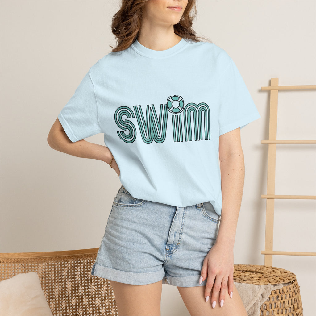 Swim Quote Shirt Swimming Coast Unisex Gift Modern Tee product image 9