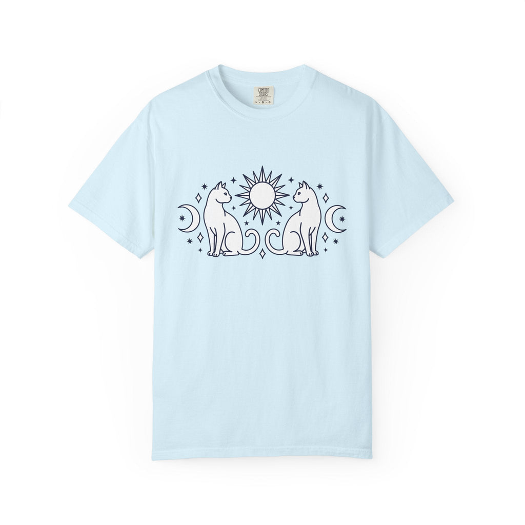 Magical Cats Shirt Cat Astrology Unisex Gift Outline Tee product image 2