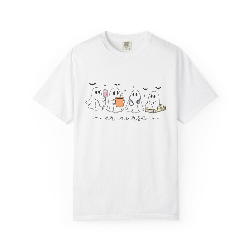 Ghost Nurse Shirt Halloween Unisex Gift Cute Tee Specter product image 1