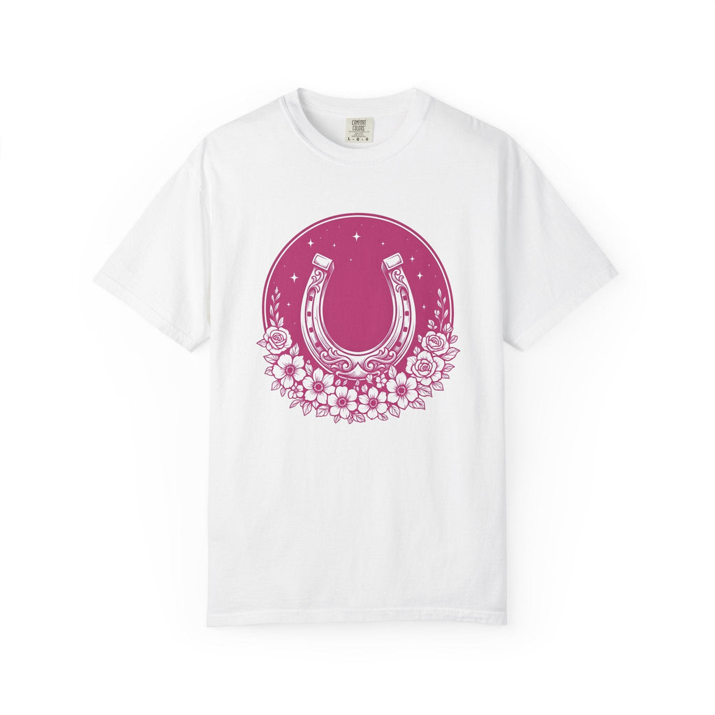 Floral Horseshoe Shirt Cowgirl Rodeo Gift for Women Hippie product image 1