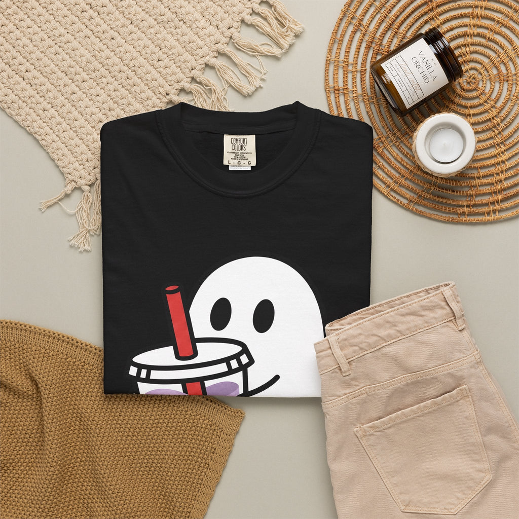 Spooky Bubble Tea Shirt Drinks Party Unisex Gift Cute Tee product image 16