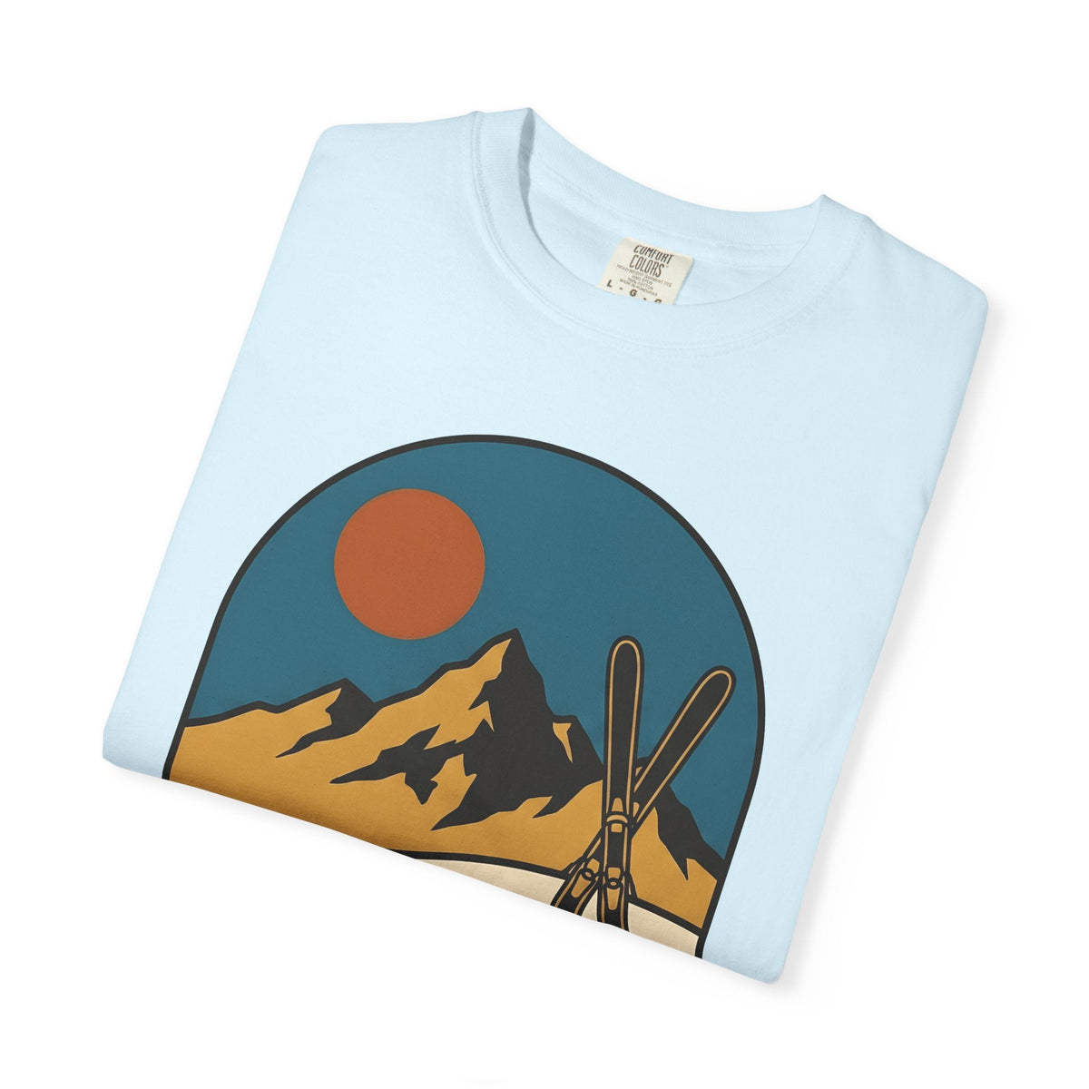 Alpine Skis Shirt Skiing Exploration Unisex Gift Hand Drawn product image 8