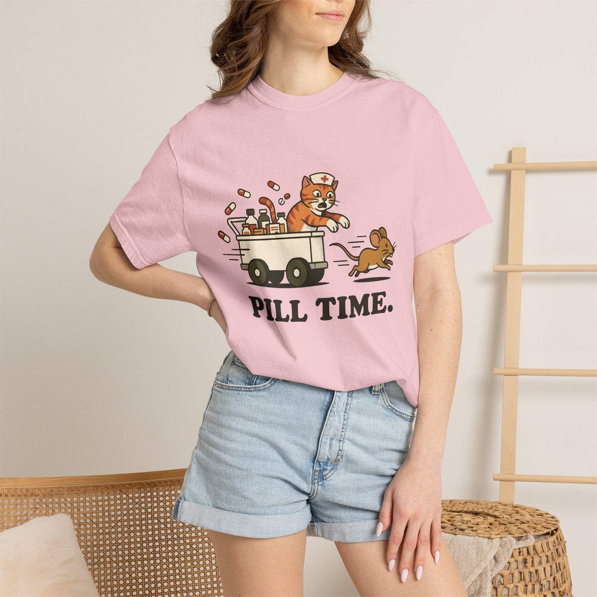 Medical Cat Line Art T-Shirt – Vet Nurse Feline Lover product image 12