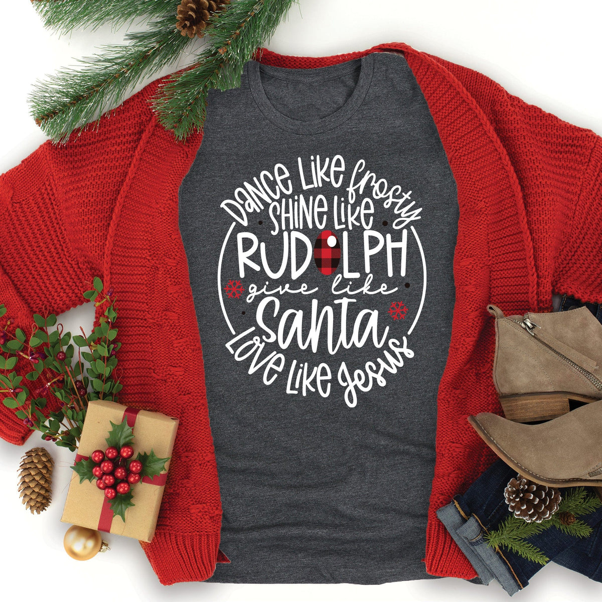 Love Like Jesus Christmas Tee product image 2