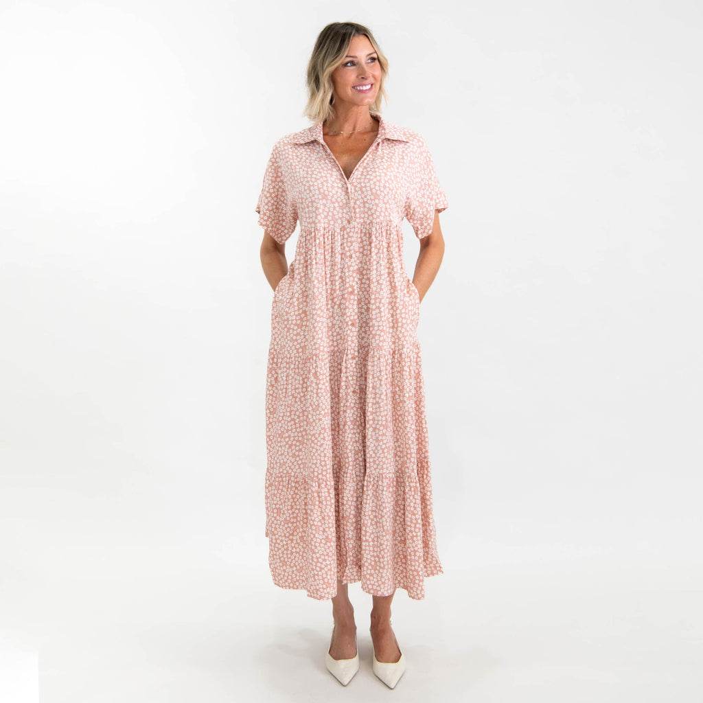 Faith Hope Love Ditsy Floral Print Dress