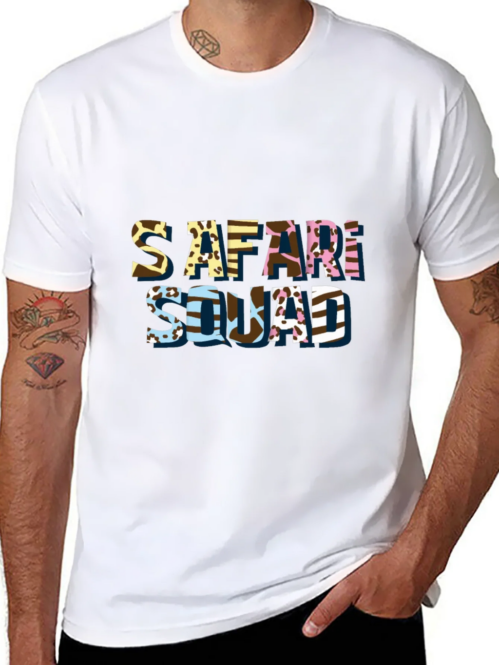 Safari Squad Graphic T-Shirt - Trendy Animal Print Tee product image 2