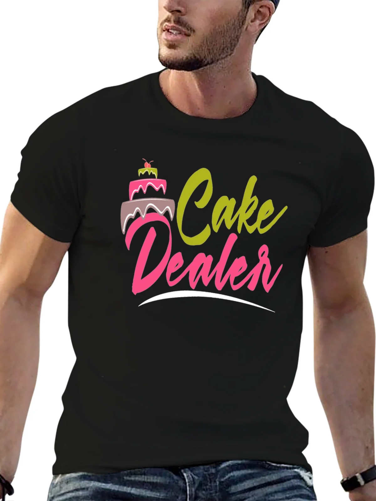 Cake Dealer Graphic T-Shirt - Funny Baker Tee product image 6