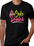Cake Dealer Graphic T-Shirt - Funny Baker Tee product image 1
