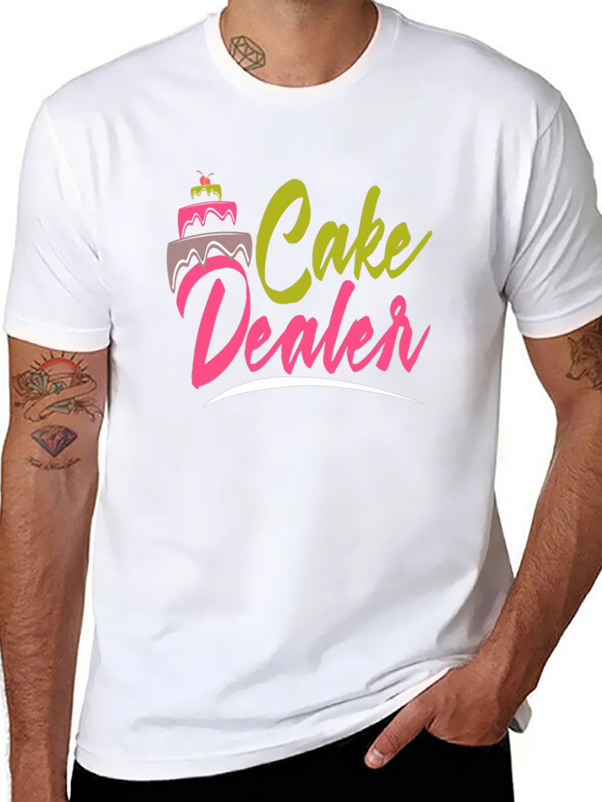 Cake Dealer Graphic T-Shirt - Funny Baker Tee product image 7