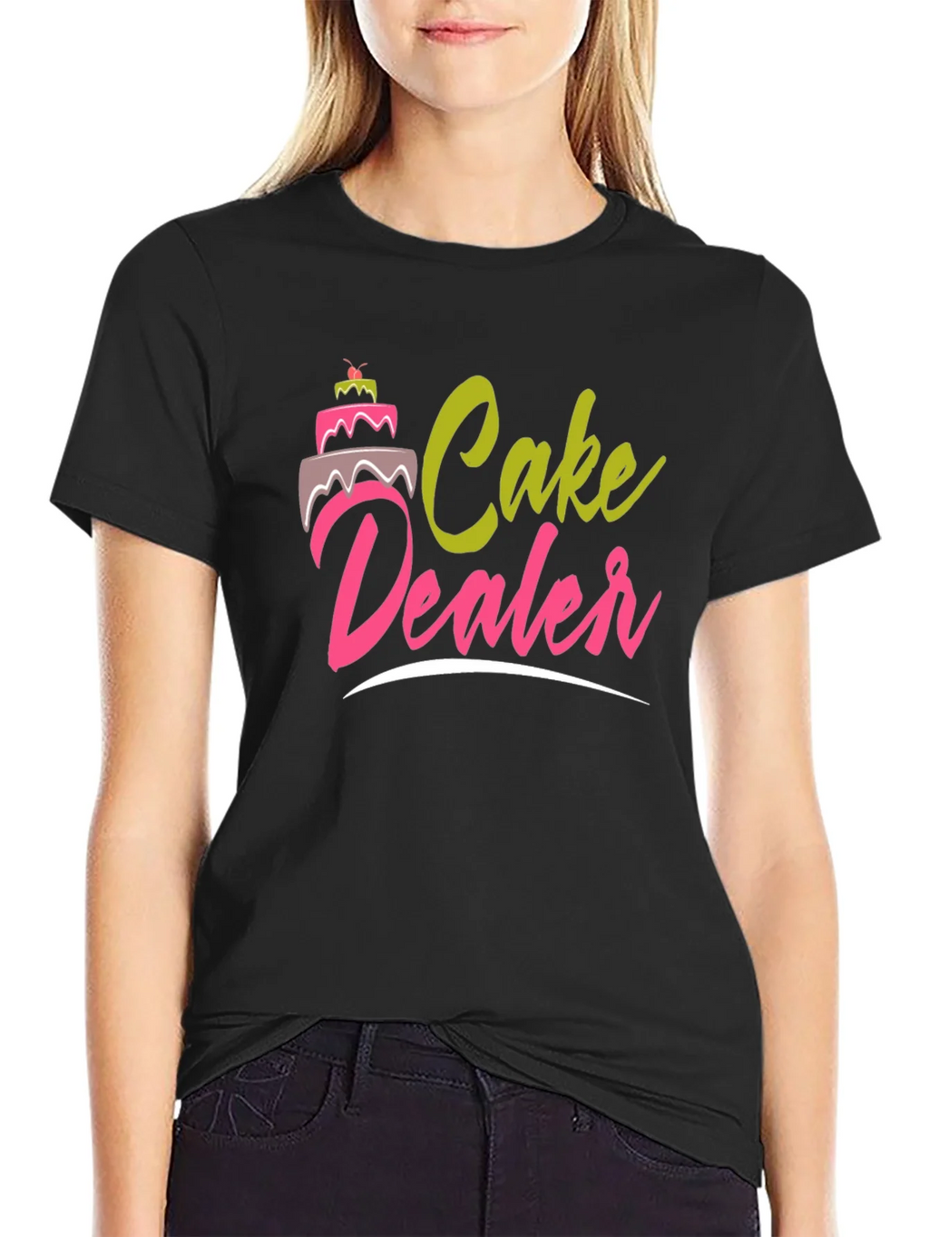 Cake Dealer Graphic T-Shirt - Funny Baker Tee product image 2