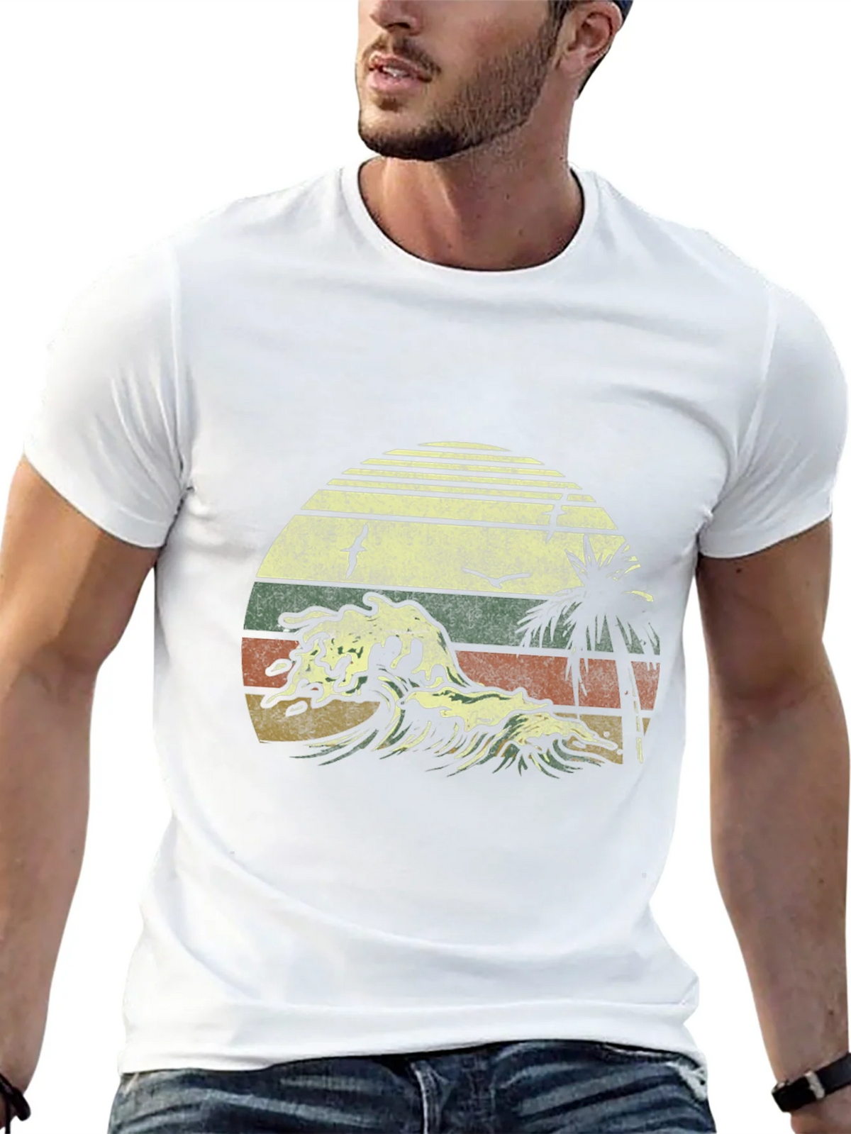 Retro Sunset Wave T-Shirt - Classic Design product image 12