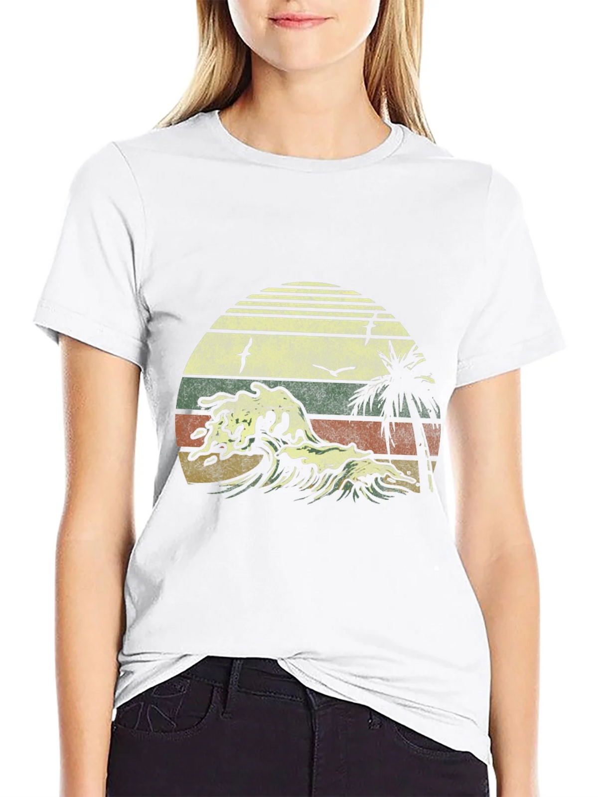 Retro Sunset Wave T-Shirt - Classic Design product image 8