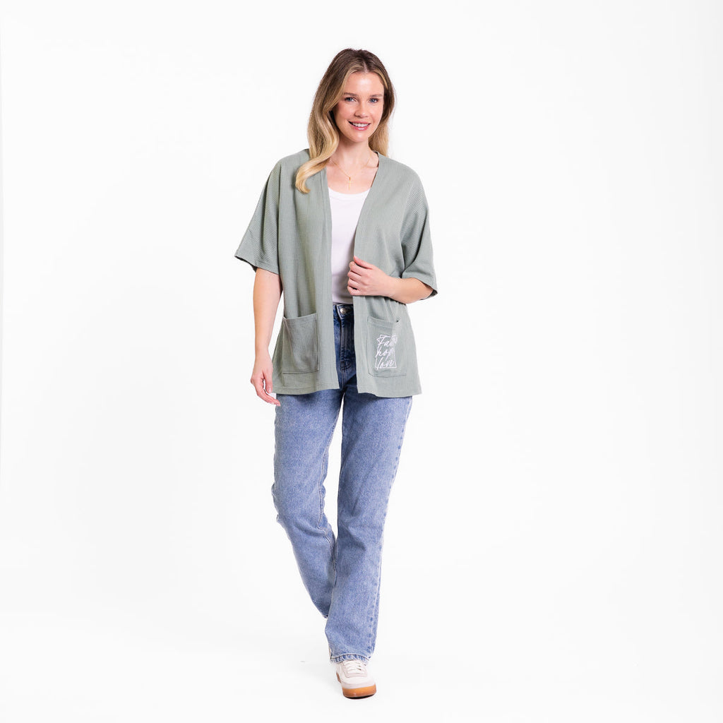 Faith Hope Love Waffle Knit Kimono product image 2