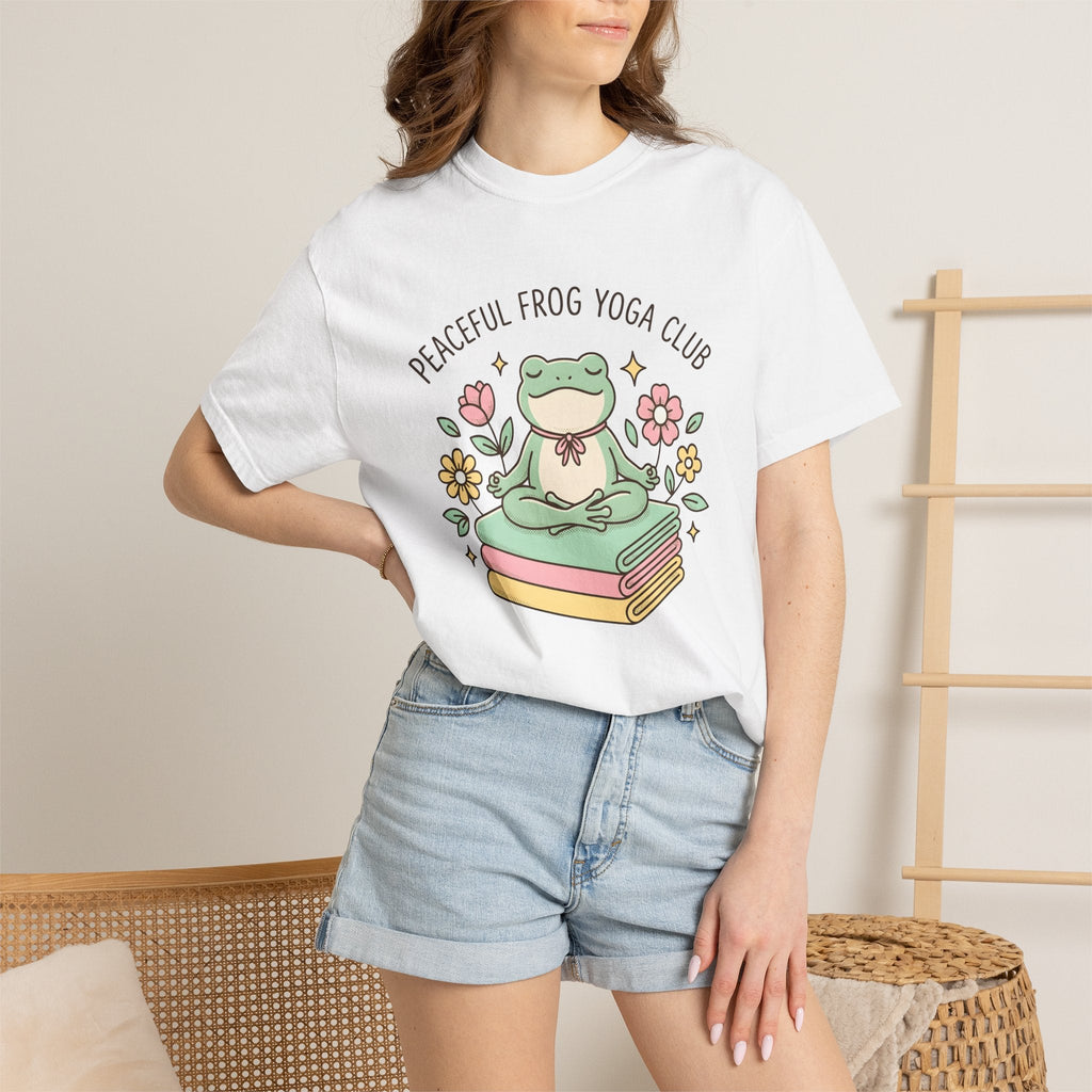 Frog Pose Shirt Yoga Wildlife Unisex Gift Cartoon Tee Asana product image 6