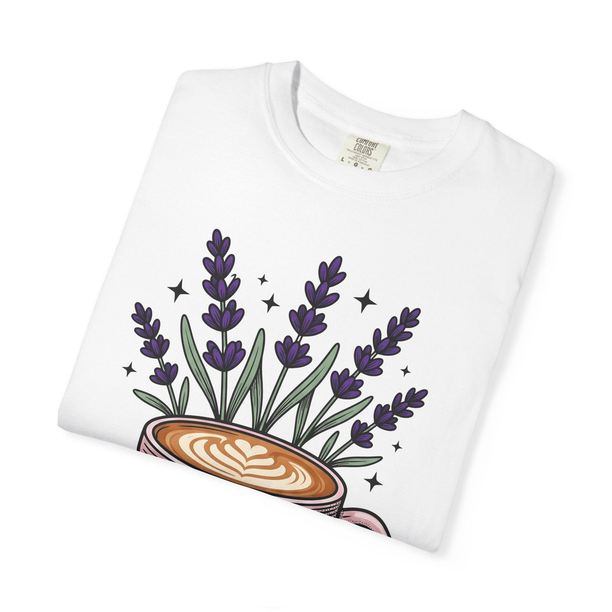 Espresso Cup Shirt Coffee Petals Unisex Gift Cartoon Tee Coffee Mug T-Shirt