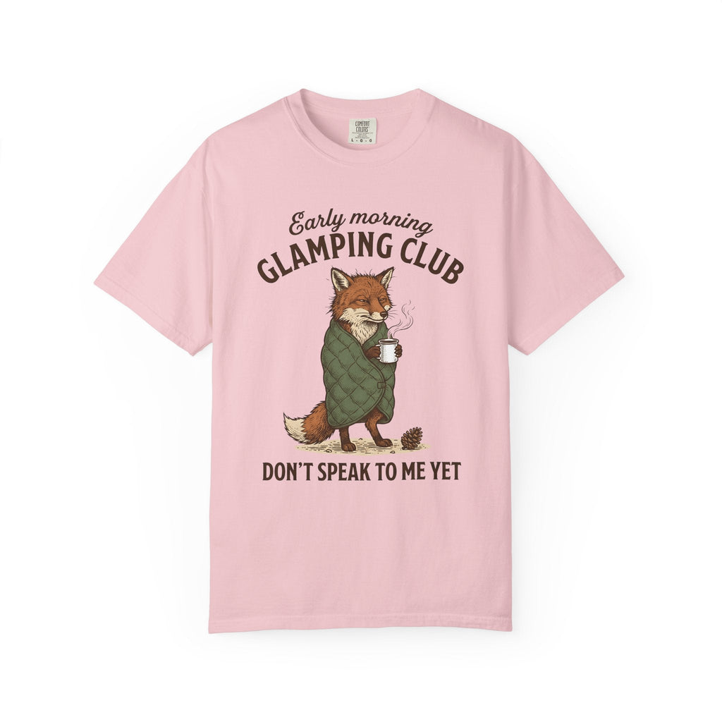 Fox Coffee Shirt Camping Animal Unisex Gift Hand Drawn Tee product image 3