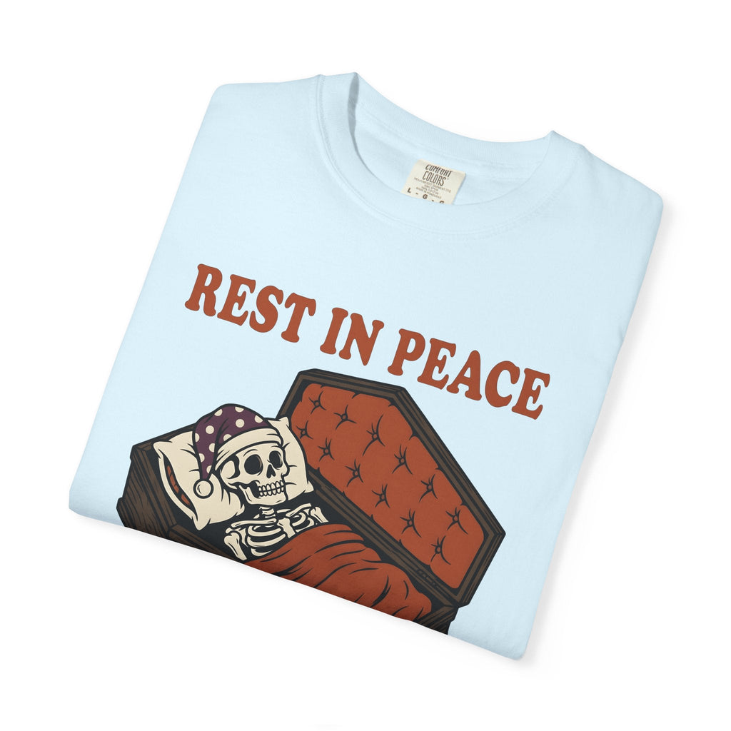 Skull Casket Comic T-Shirt – Halloween Coffin Horror product image 9