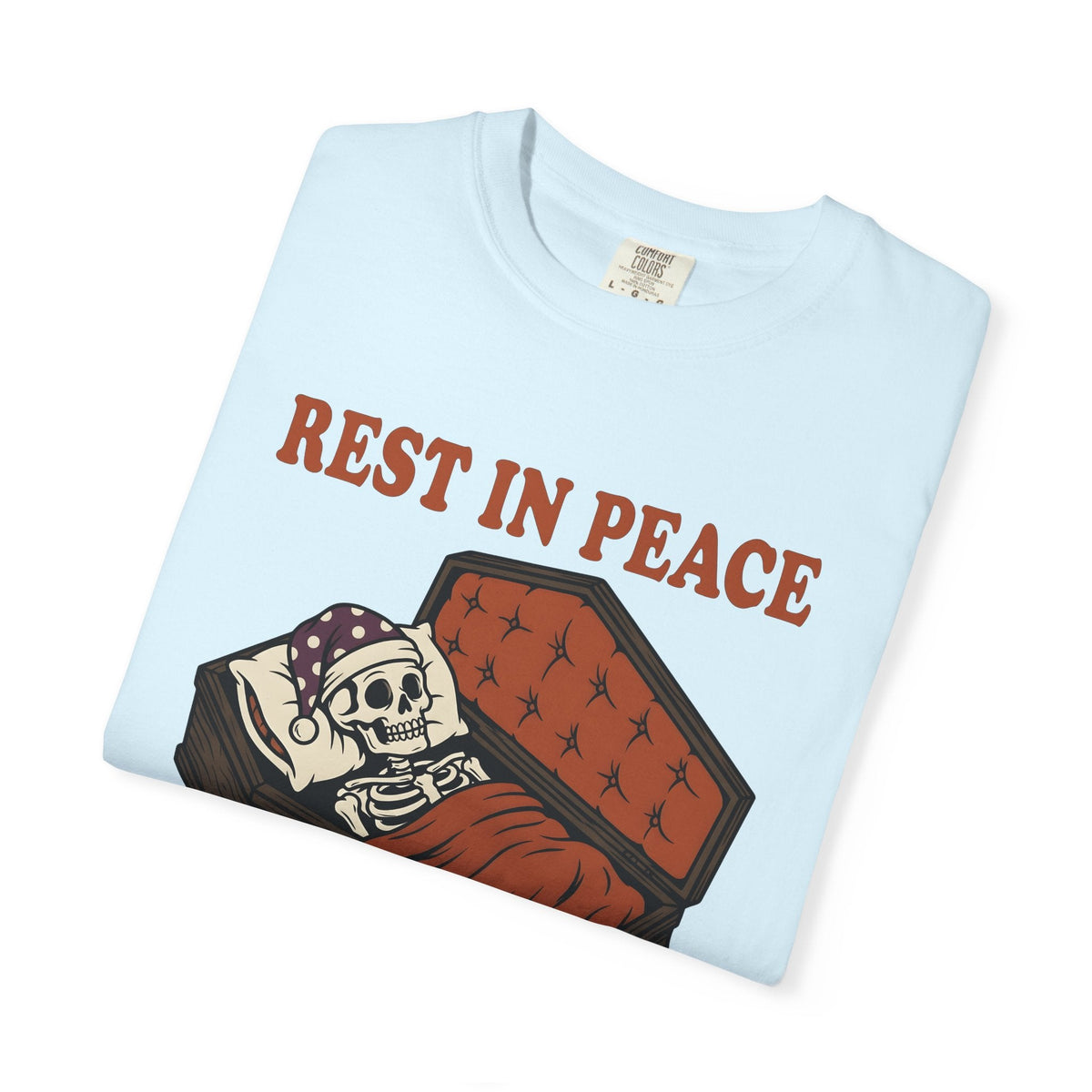 Skull Casket Comic T-Shirt – Halloween Coffin Horror product image 9