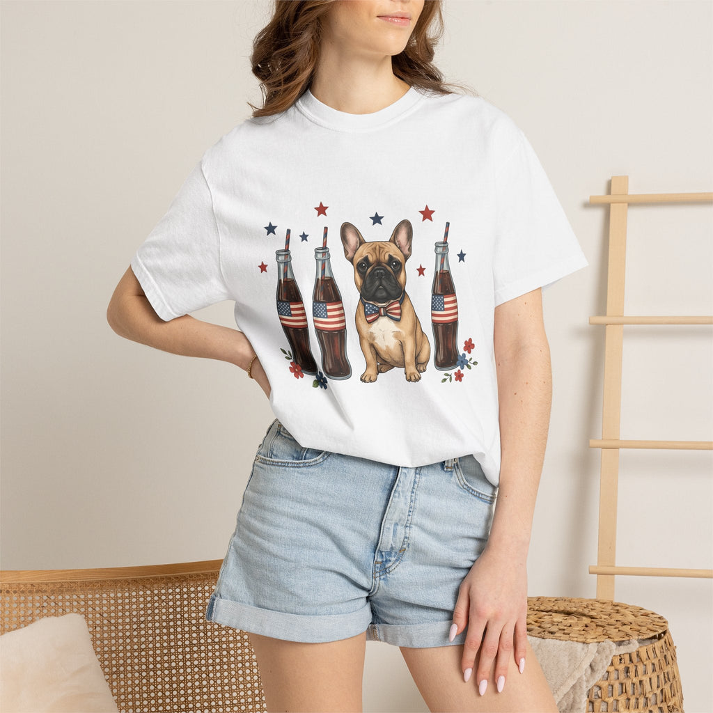 French Bulldog Shirt Dog Usa Unisex Gift Cartoon Tee product image 6