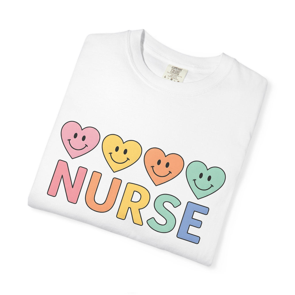 Smiley Heart Shirt Nurse Gratitude Unisex Gift Pastel Tee product image 5