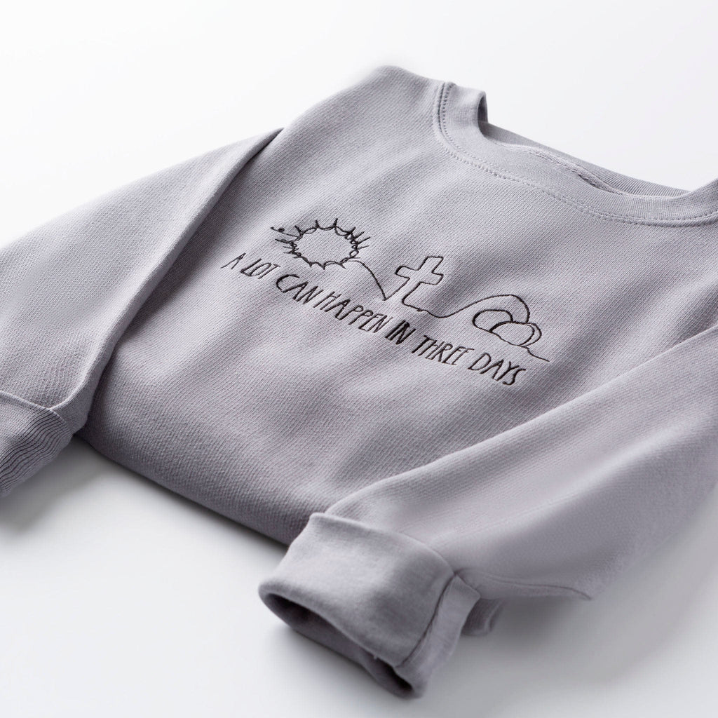 Embroidered A Lot Can Happen in Three Days Sweatshirt product image 3