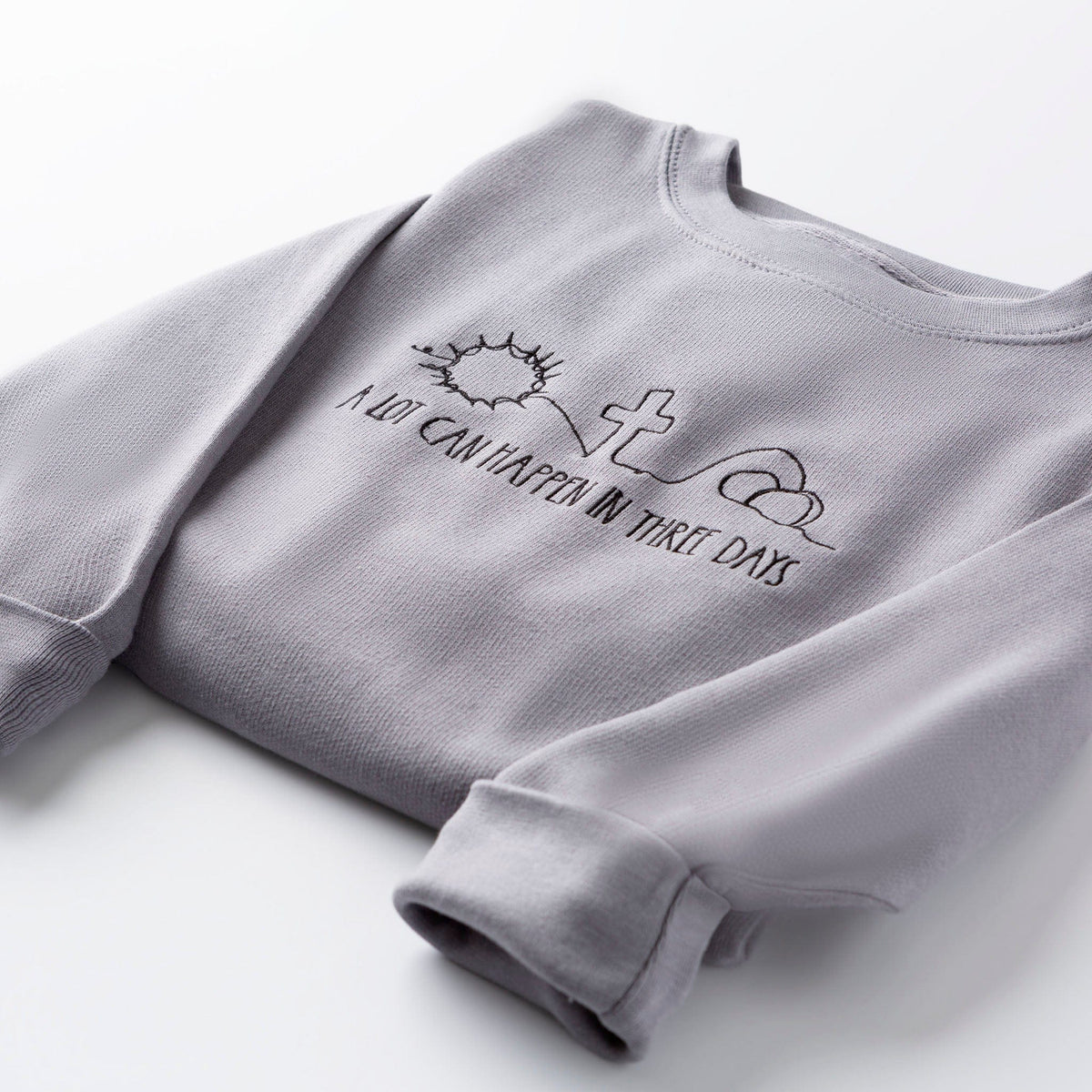 Embroidered A Lot Can Happen in Three Days Sweatshirt product image 3