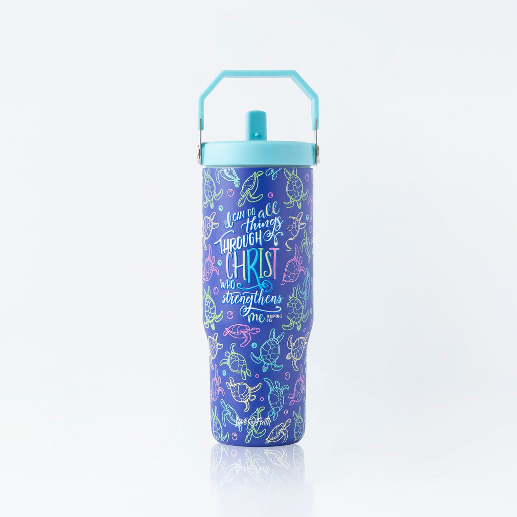 Phil 4:13 Stainless Steel 30oz Flip Top Tumbler