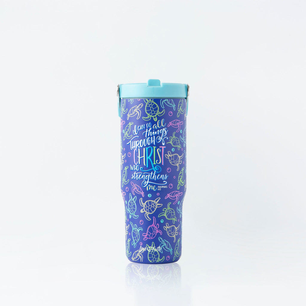 Phil 4:13 Stainless Steel 30oz Flip Top Tumbler