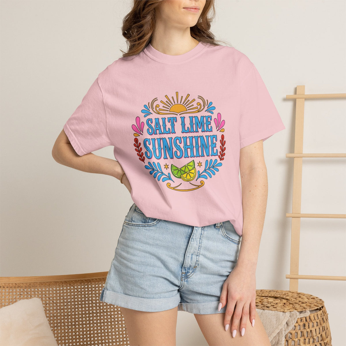 Lime Fruit Slice Shirt Summer Travel Unisex Gift Folk Tee product image 12