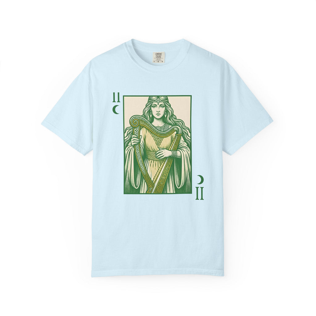 Celtic Goddess Harp Shirt St. Patrick's Day Myth Gift Women product image 2