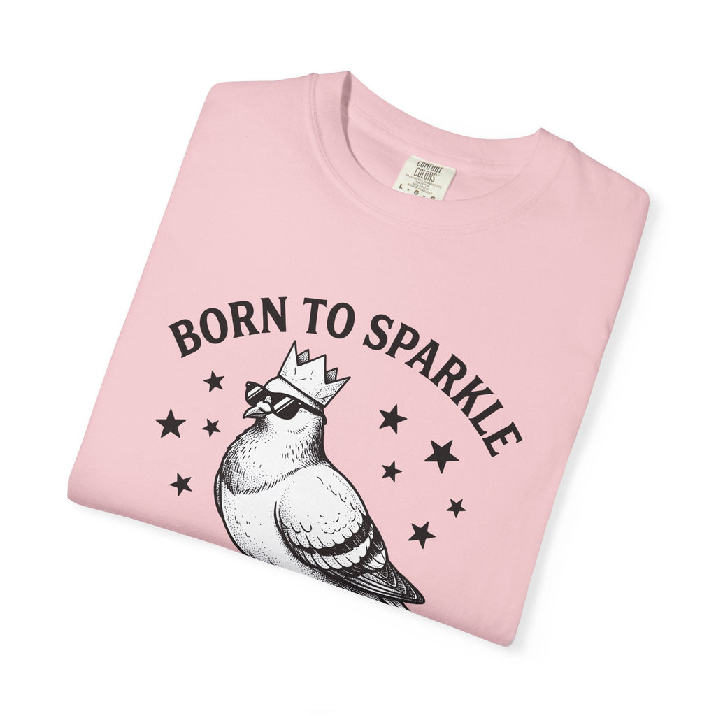 Pigeon Crown Cartoon T-Shirt – Funny Bird Critter Comic product image 11