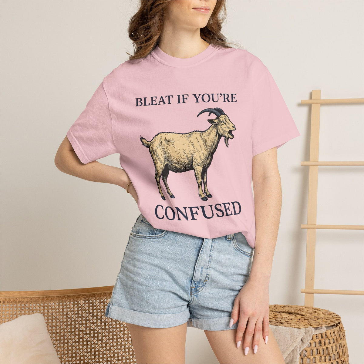Goat Drawing Classic T-Shirt – Funny Twisted Horns Animal product image 12