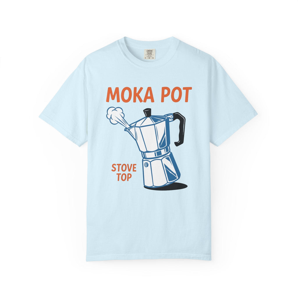 Moka Pot Shirt Coffee Kitchen Unisex Gift Line Art Tee product image 2