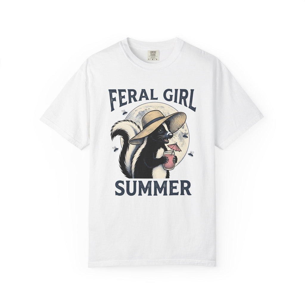 Skunk Cap Shirt Summer Wildlife Unisex Gift Retro Tee Skunk Hat T-Shirt Vacation