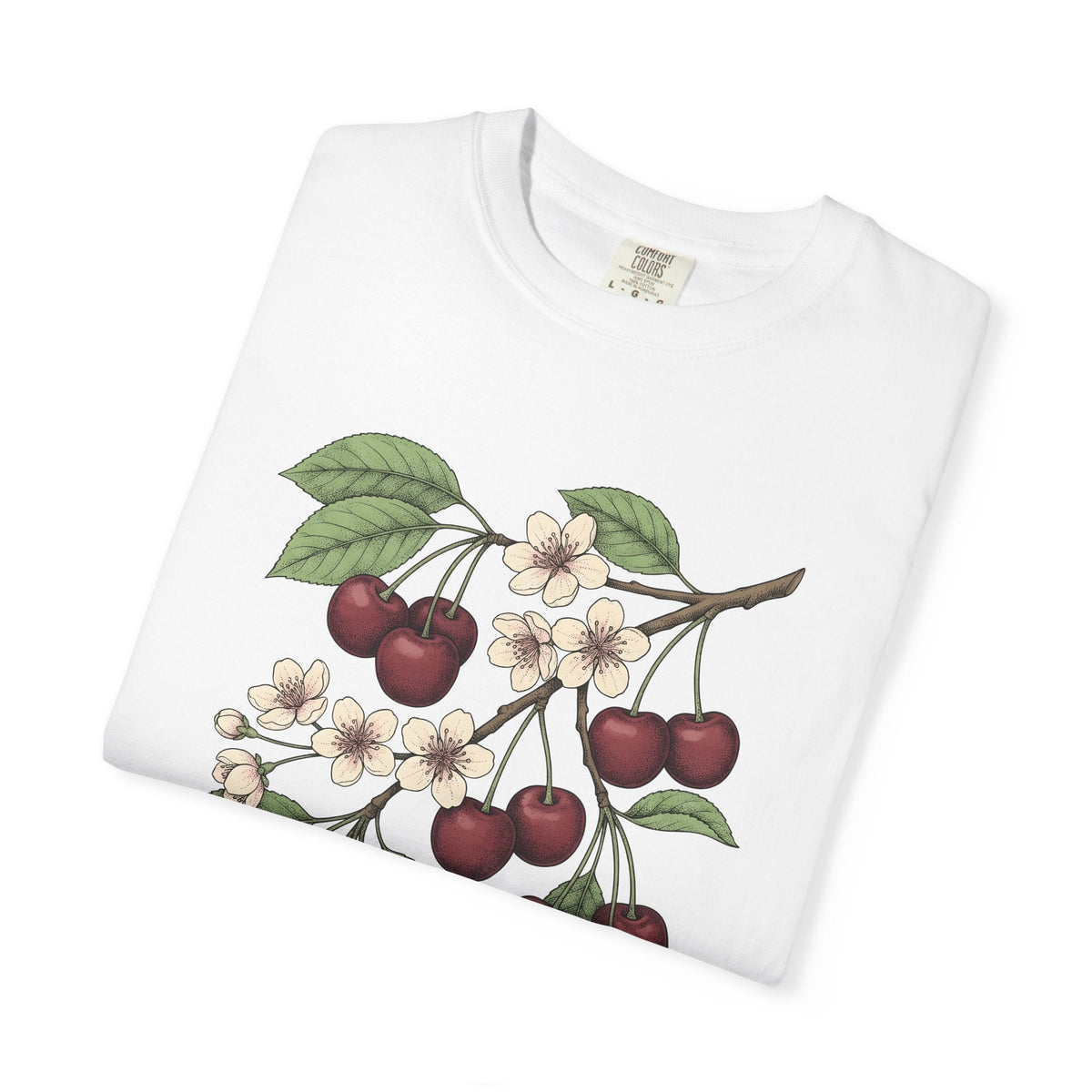Cherry Sprig Shirt Fruit Plant Unisex Gift Garden Art Tee product image 5