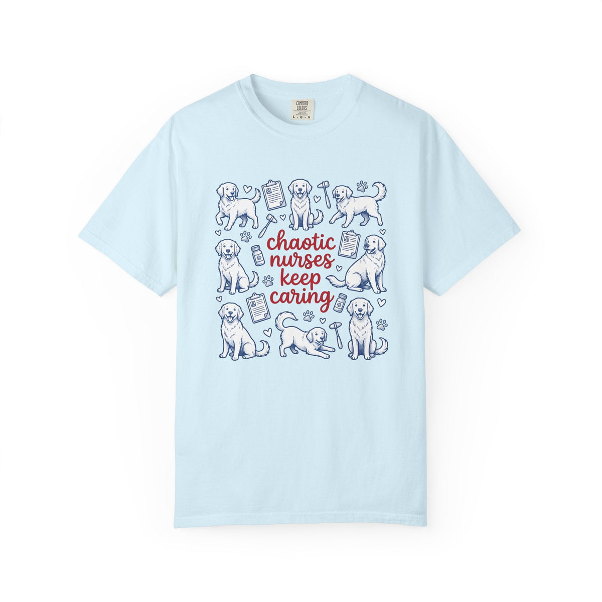 Golden Retrievers Doodle T-Shirt – Nurse Dog Lover Cartoon product image 2
